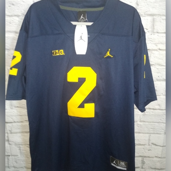 Jordan Other - NWT! Nike Air Jordan Rod Woodson #2 Michigan Wolverines Blue Football Jersey